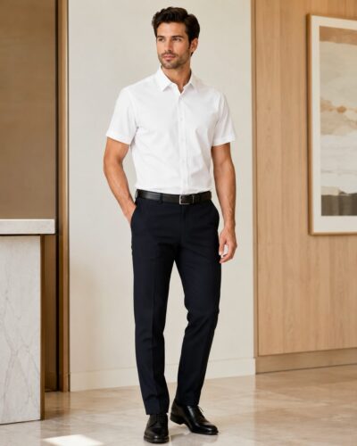 Men’s short sleeve shirt- white
