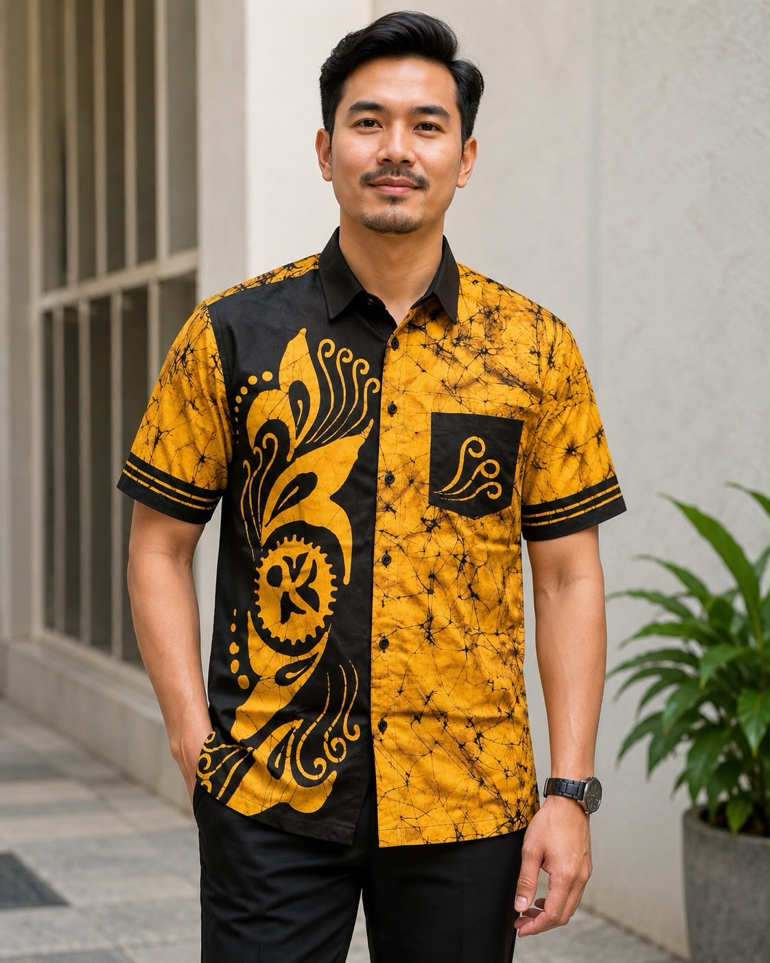 100% cotton Batik Shirt