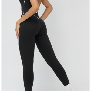 Fitness and Yoga wear  Body Suit with white stripes