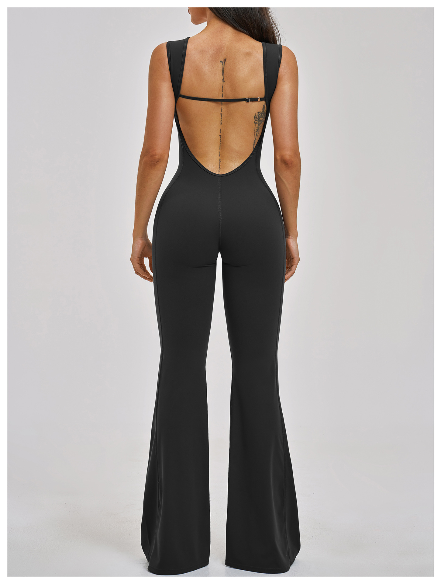 Fitness and Yoga wear  Body Suite with Back Strips