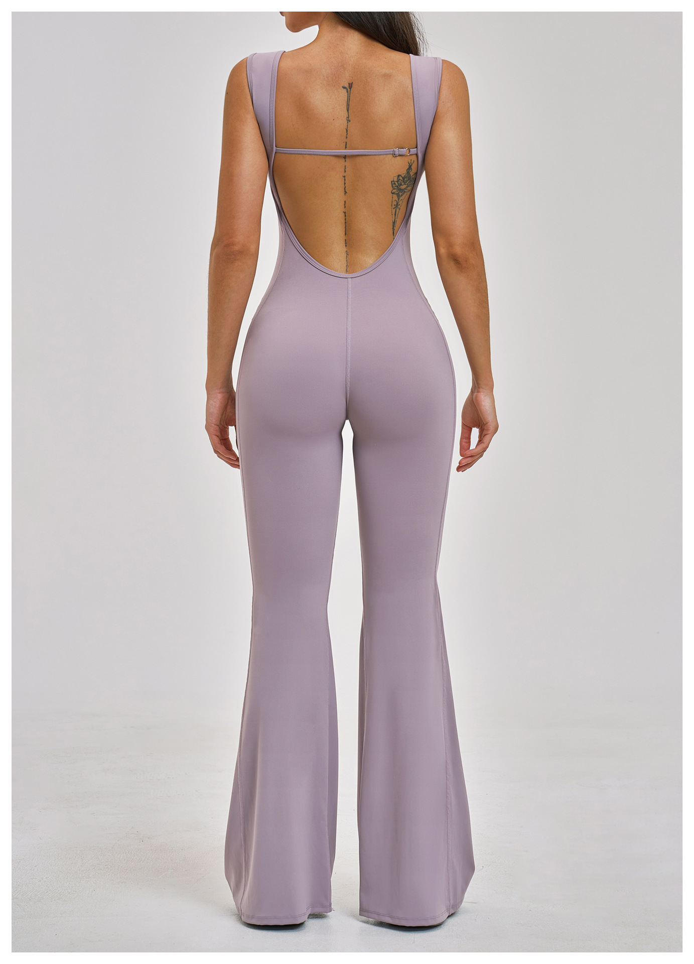 Fitness and Yoga wear  Body Suite with Back Strips